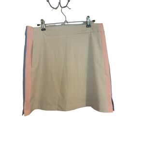 Lady Hagen Golf Side Stripe Skort Beige Blue Pink Sporty Outdoor Women Size 6